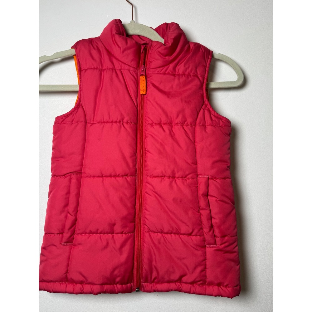 Lands End Kids Puffer Vest Girls Sz 5-6 Gorpcore Outdoor Play Preppy Timeless